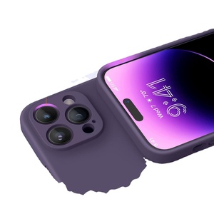 Bất Silicone chống sốc điện thoại từ trường hợp đối với iPhone 16 15 14 bao gồm cả máy ảnh bảo vệ đóng gói trong túi OPP - Product Image 2