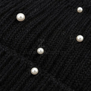 Bonnet en strass tendance, confortable et extensible, pour l'hiver, avec logo personnalisé, vente en gros, fabricant d'usine - Product Image 6