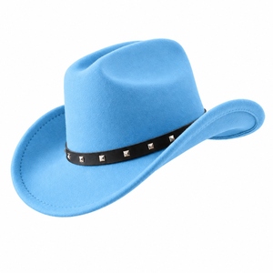 Sombrero de Vaquero de Cuero Premium, Estilo Western Ranch, con Forma Clásica de Vaquero, Ala Ancha y Detalles Decorativos de Cuero - Product Image 3