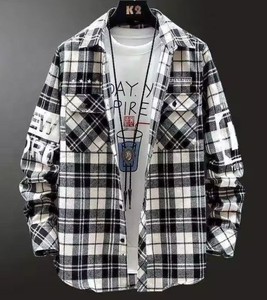 Chemises pour hommes de haute qualité, service OEM, 100% coton, tissu tricoté uni, manches longues, coupe classique, automne - Product Image 6