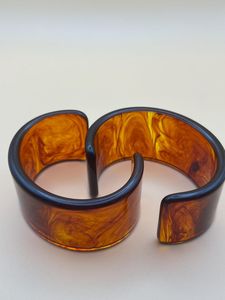 Artistic Epoxy Resin Bangle <b>Stack</b> High-quality Environmental Friendly Christian Women Daily Wear Party Festive Trendy Fashion - Product Image 1