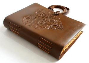 Wholesale Handmade Genuine Leather <b>Notebooks</b> With Embossed Logo For Office Promotion <b>Small</b> Business Gift - Product Image 2