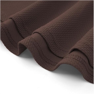 Jupe courte trapèze plissée pour femme, taille élastique, couleur unie, taille haute, confortable, en polyester, pour toutes les saisons - Product Image 3