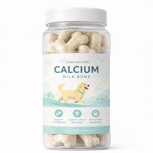 Friandises à mâcher au lait de calcium pour chiens, saveur lait, complément alimentaire biologique, longue durée, dents plus fortes, os, soins de santé pour animaux de compagnie, haute teneur en protéines - Product Image 1