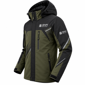 Custom Tactical Softshell <b>Jacket</b> Men <b>Waterproof</b> Windproof Hooded Outdoor Hiking Workwear <b>Winter</b> Performance <b>Jacket</b> OEM Wholesale - Product Image 2