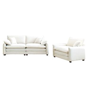Modern Two-Piece Living Room <b>Sofa</b> <b>Set</b> for <b>Small</b> Apartments Consisting of a Single Seater with Stylish Design - Product Image 4
