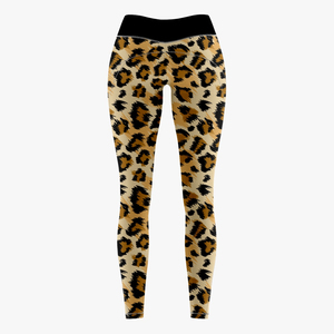 <b>Leopard</b> Printed Mid Leggings Athletic <b>Tight</b> Fit Compression Gym Training Breathable Lightweight Quick Dry Eco-Friendly - Product Image 2