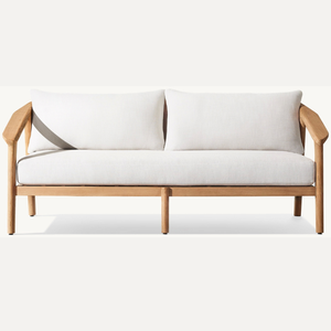 Best selling Malta living room <b>sofa</b> <b>for</b> two people, made of teak wood with soft and fluffy foam - Product Image 4