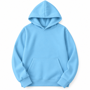 Sudadera con capucha de algodón polar verde liso para mujer, manga larga, con bolsillo canguro, cordón ajustable, logo frontal, invierno - Product Image 4