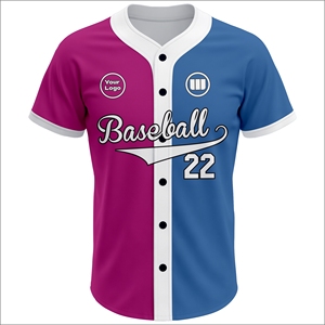 Custom Made Baseball Jersey OEM Supplier Breathable Quick Dry Team Uniform Half Front Autumn Summer Lightweight Sportswear Bulk - Product Image 2