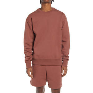 Sudadera de Algodón Grueso para Hombre, Talla Grande, con Hombros Caídos, Bordado Frontal Personalizado, Transpirable, OEM de Fábrica - Product Image 1