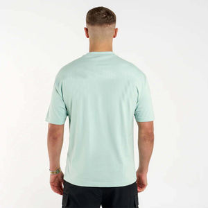 Camiseta de Algodón de Primera Calidad, Cuello Redondo, Color Sólido, Personalizable, Manga Corta, Informal, para Hombre, Suave - Product Image 6