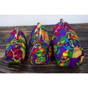 Juego de Bolsas de Viaje con Cierre y Borlas de Algodón Resistente, Ecológicas, Reutilizables, de Tamaño Pequeño, para Guardar Maquillaje - Product Image 1