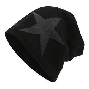 Gorros de punto jacquard sublimados con diseño personalizado al por mayor, transpirables, de tela acrílica/algodón, ajustables, cálidos, con puño y lazos de puntos. - Product Image 5