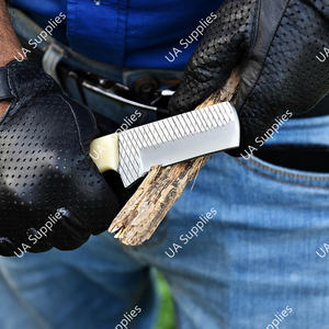 Couteau de boucher en acier inoxydable, lame pleine, manche en os de chameau, qualité industrielle OEM - Product Image 5