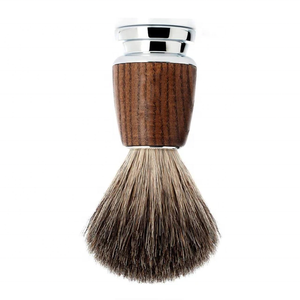 Brosse à raser pour hommes Tegra Surgical Wholesale, poils synthétiques, manche en bois, usage en salon, logo personnalisé, OEM accepté - Product Image 2