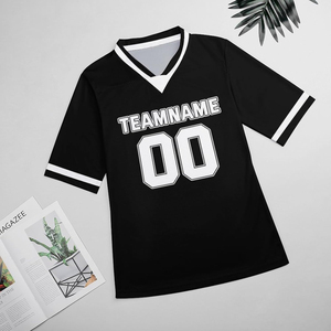 Camiseta de Fútbol Americano Unisex de Manga Corta 100% Poliéster, Antibacteriana, Transpirable, en Oferta, Diseño Personalizado al por Mayor - Product Image 4