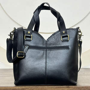 New Arrival Hand Tooled Floral Heart Shape Shoulder Handbag <b>For</b> <b>Women</b> Real Cowhide Leather Travel Tote <b>Bag</b> With Adjustable Strap - Product Image 6