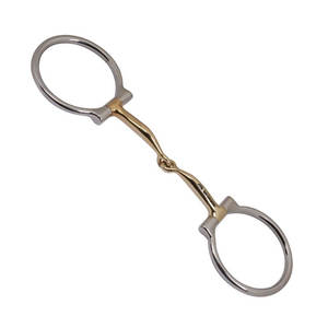 Bocado de Acero Inoxidable para Caballo, Doble Articulación, Discos de Latón Sueltos, 5.5 Pulgadas, Duradero, para Entrenamiento de Equitación, Apto Enterprises - Product Image 3