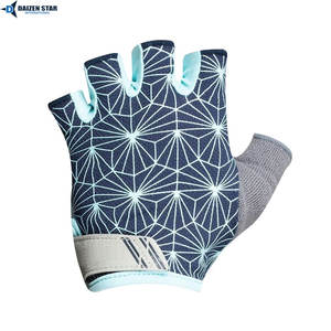 Gants de cyclisme d'été personnalisés avec logo, poignées en PU, rembourrage en gel antichoc, design demi-doigts pour VTT et vélos de route - Product Image 5