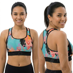 Customized Printed Design Sports <b>Bra</b> High Support Workout Gym Fitness Yoga Running Breathable Stretch Soft Comforts Sports <b>Bra</b> - Product Image 3