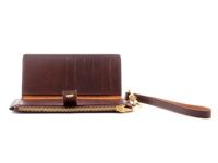 Mini sac à main en cuir véritable fait à la main, portefeuille, pour femmes