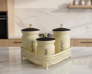 Ensemble de bocaux de rangement avec couvercles, hermétiques, pour la conservation de la fraîcheur, récipients à épices de cuisine, design minimaliste, utilisation quotidienne - Product Image 5