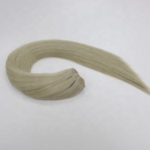 Extensiones de cabello humano de estilo recto vietnamita virgen crudo, extensiones de tejido, máquina de trama doble atada a mano teñida - Product Image 4