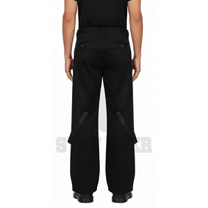 Pantalones Cargo Anchos Estilo Punk Gótico, Cintura Alta, Corte Holgado, Moda Urbana - Product Image 4