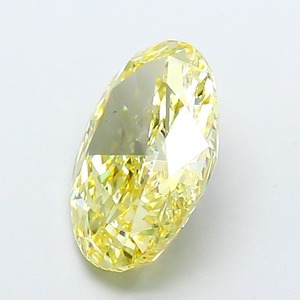 Diamant Jaune Fantaisie 4,08 Carats Pureté VS1 Coupe Ovale Modifiée Polissage Excellent Certifié CVD Cultivé en Laboratoire Pierre Précieuse Libre Premium - Product Image 2