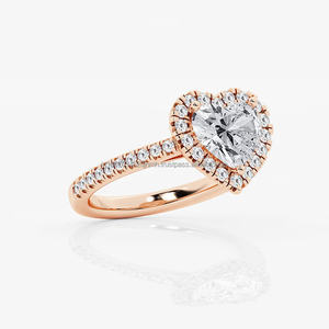 Handcrafted IGI Certified 14K Rose <b>Gold</b> Diamond <b>Ring</b> <b>Vintage</b> Style for Wedding Party Anniversary Elevate Your Style - Product Image 2