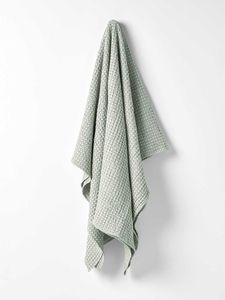 Couverture tissée unie nordique en coton gaufré super doux, couvertures de lit, plaids - Product Image 1