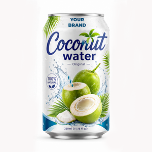 Eau de Coco Votre Marque Marque Blanche 330ml 24 Canettes 100% Originale Sans Sucre Électrolyte Isotonique Stérilisée Végétalienne Naturelle en Canette - Product Image 3