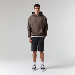 เสื้อฮู้ดดี้ผู้ชาย 450 กรัม ชุดเสื้อฮู้ดลำลองแบบสวมหัว ทรงหลวม สวมใส่สบาย สไตล์สตรีทแวร์ สำหรับผู้ชาย - Product Image 3