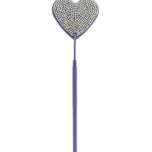 Pink Heart Shaped <b>Makeup</b> <b>Mirror</b> With Rhinestones Luxury Style Customized Finish - Product Image 4