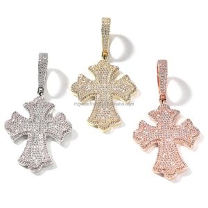 RB Gems - Certificado de Autenticidad, Joyería con Diamantes Cultivados en Laboratorio, Certificado GIA, Chapado en Oro Amarillo/Blanco de 10k, Corte Brillante, Colgante Moderno - Product Image 5