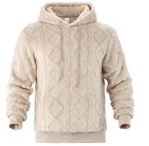 Unisex Hooded <b>Fleece</b> <b>Zipper</b>-Up Sweatshirt Solid Color Knitted Loose Fit Winter Casual Wear Windproof Anti-Pilling Acid Wash - Product Image 6