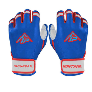 Gants de frappe de baseball personnalisés avec logo, respirants, antidérapants, paume en cuir premium, fermeture auto-agrippante, manchette courte, entraînement, tailles XL XXL - Product Image 3