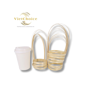 ที่วางแก้วไม้ไผ่ VIETCHOICE สินค้าขายดี คุณภาพสูง ผลิตด้วยมืออย่างประณีต เป็นมิตรกับสิ่งแวดล้อม ใช้ซ้ำได้ ผลิตในเวียดนาม - Product Image 1