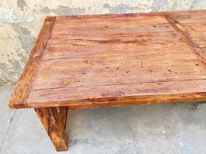 Mesa de Comedor de Madera Rústica Directo de Fábrica, Mesa Rectangular de Madera Sólida para Interiores y Exteriores, Proveedor de Muebles para Hoteles - Product Image 2