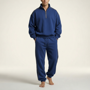 Ensemble de survêtement unisexe en coton, 100% coton, logo personnalisé disponible - Product Image 2