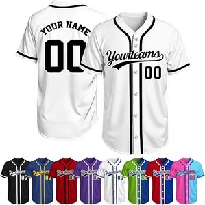 Maillots de baseball en gros à prix abordable – Impression numérique personnalisée 100 % polyester avec numéros d'équipe pour équipes unisexes - Product Image 1