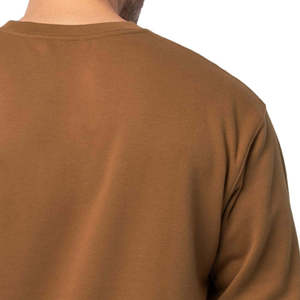 Sweat-shirt à col rond pour homme, couleur unie, coupe classique, pull décontracté en coton tricoté, vêtement d'automne - Product Image 4