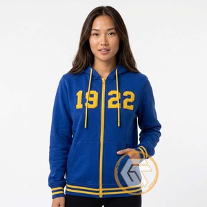 เสื้อฮู้ดผ้าฝ้ายฟลีซ 500 กรัม ปักโลโก้ด้านหน้า แบบกำหนดเองสำหรับ Sigma Gamma Rho เหมาะสำหรับฤดูหนาวและฤดูใบไม้ร่วง คุณภาพสูง เป็นมิตรกับสิ่งแวดล้อม - Product Image 5
