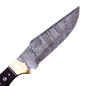 Custom Handmade Damascus Steel Savage Soulblade -11" Hand Forged Hunting <b>Knife</b> With Wooden & <b>Bone</b> <b>Handle</b> & Leather Sheath - Product Image 3