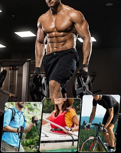 Gants d'entraînement respirants à demi-doigts, design dos ouvert, paume en microfibre rembourrée, pour la gym, le fitness, le cyclisme, la musculation, OEM - Product Image 5