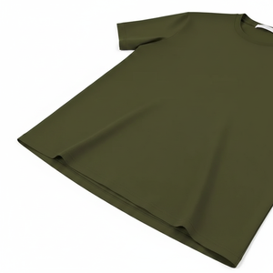 T-shirt Homme Vert Olive Premium - 100% Coton Col Rond Manches Courtes Uni - Vêtements Décontractés Simples en Gros - Product Image 4
