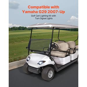 Kit Fari LED e Luci Posteriori 12 Volt per Golf Cart con Cablaggio Omologato per Uso Stradale, Indicatori di Direzione e Interruttore Luci di Emergenza per Golf Cart Modificati - Product Image 2