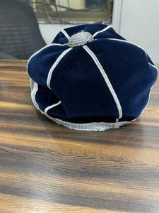 Gorra de Graduación de Terciopelo con Logotipo Personalizado, Bordado OEM ODM, Gorra Ajustable con Cierre a Presión, Multipanel, Sin Costuras - Product Image 5