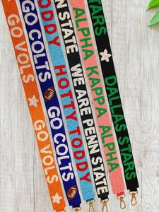 Correa de hombro con cuentas hecha a mano, correa de repuesto para bolso con letras personalizadas, accesorios de moda DIY para bolsos - Product Image 5